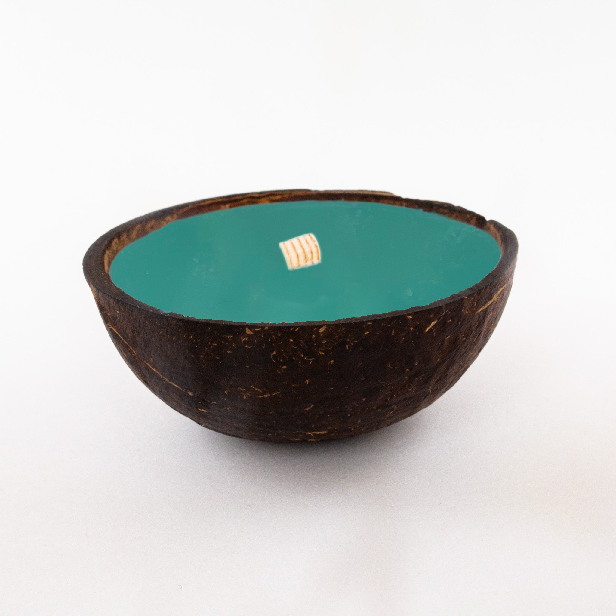 Half Coconut Candle - Woodsy
