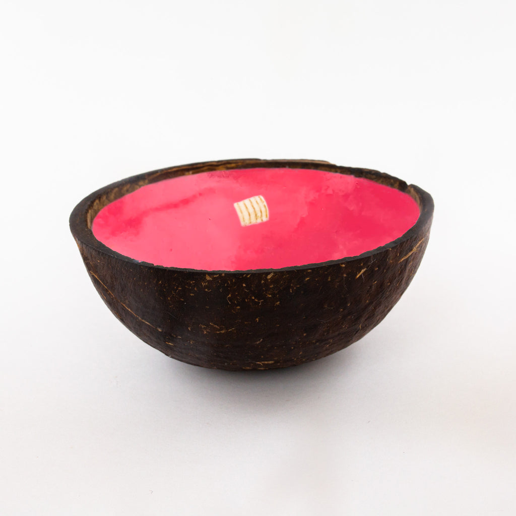 Half Coconut Candle - Watermelon